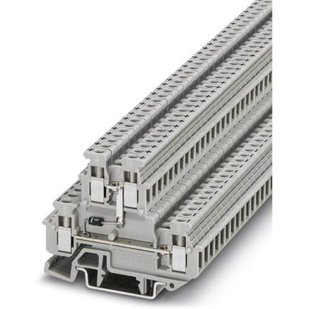 Phoenix Contact 2800567 Doorgangsserieklem 5.2 mm Schroeven Grijs 50 stuk(s)