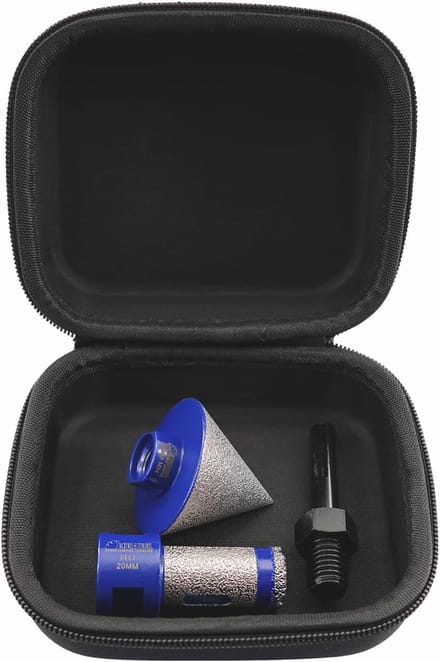Diamantboor Frezen Bits - Afschuining Boren - Precisie Gat Boren - Vacuüm Gesoldeerd - 20mm M14 - Titanium