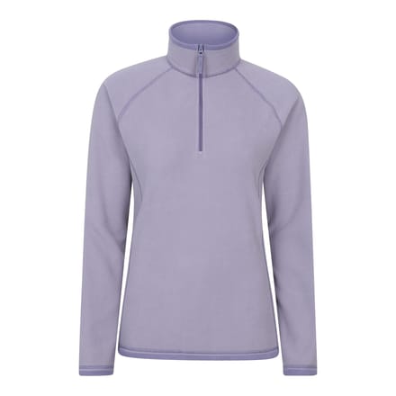 Mountain Warehouse Dames/Dames Montana Half Zip Fleece Top (Donker paars)