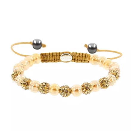 Karma Armband Spiral Royal Gold Crystal