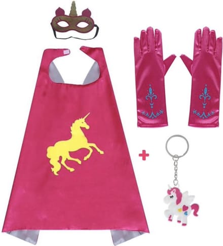 Unicorn - Carnavalskleding kind - verkleedkleding - cape - masker - Unicorn speelgoed