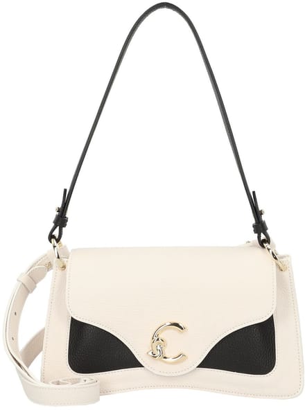 Coccinelle C-Me Schoudertas Leer 27 cm - Dames - blanco-noir