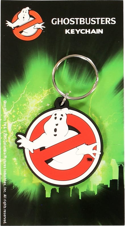 Sleutelhanger - Ghostbusters - rubber - metalen ring