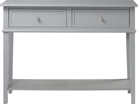 Franklin-Consoletafel - 2-laden - Grijs MDF