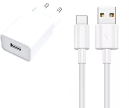 WAEYZ 18W USB A Oplader Snellader 3A - QC 3.0 Adapter - 1 meter 3A USB-C naar USB-A kabel Extra Stevig Quick Charger Set-Universeel