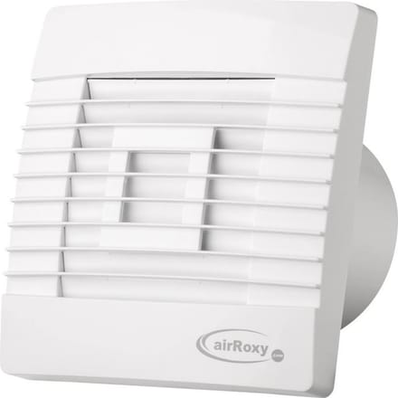 Badkamerventilator met Automatische Sluitklep en Timer 100 mm wit - Prestige 100ZGTS