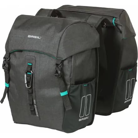 Basil Discovery Dubbele fietstas - Zwart - 18 Liter