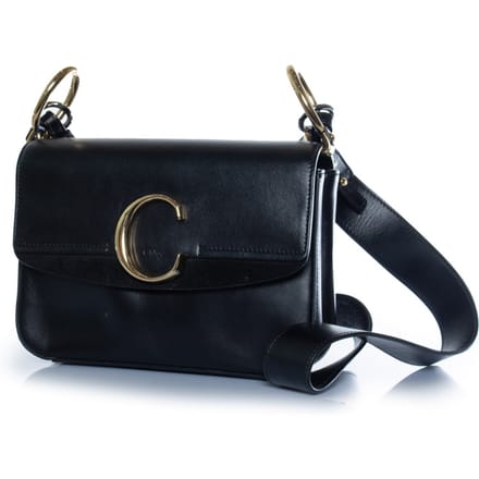 Chloé, C leren tas in zwart