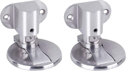Magnetische Deurstop - Deurhouder - Deur Open Houden - In Hoogte Verstelbaar - 2 Stuks - Zilver