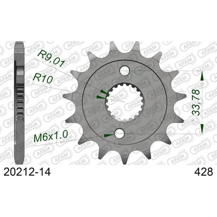 Tandwiel Afam 428 14 dents