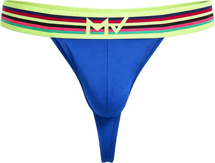 MODUS VIVENDI Peace Thong Blue - MAAT S - Heren Ondergoed - String voor Man - Mannen Thong