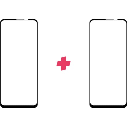 DuoPack: Motorola Moto One Vision screenprotector gehard glas Edge to Edge