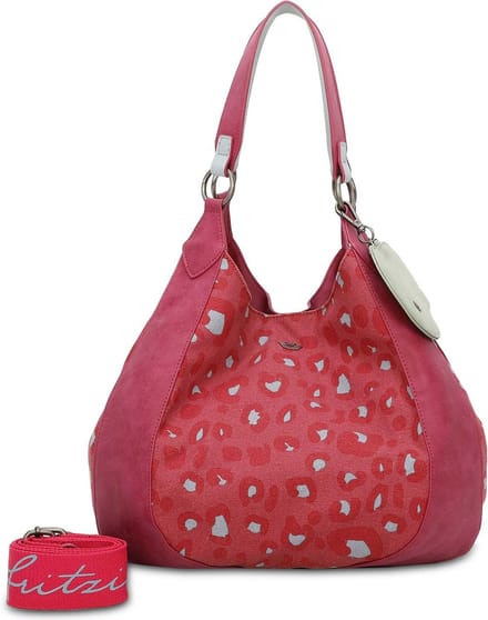 Fritzi aus Preußen Shopper Izzy Woo Canvas Shoulder Bag Leo Pink Paars