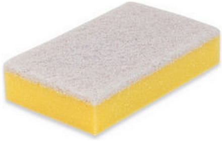 Wecoline - Schuurspons - Geel-wit - 10 stuks