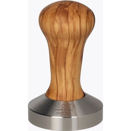Motta Tamper Olijfboomhout met RVS voet - 58mm