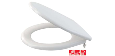 Alcadrain Toiletzittingen - Toiletzitting, duroplast, Antibacterial, SoftClose, wit A604