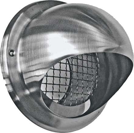 Weha Bolrooster Ø100mm, grofmazig gaas, rvs 304