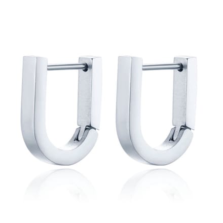 Heren Oorbellen LGT JWLS Geometric shape 1 - Zilver