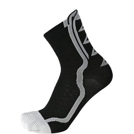 Lightweight extra dry bike sock 15 cm wit zwart M