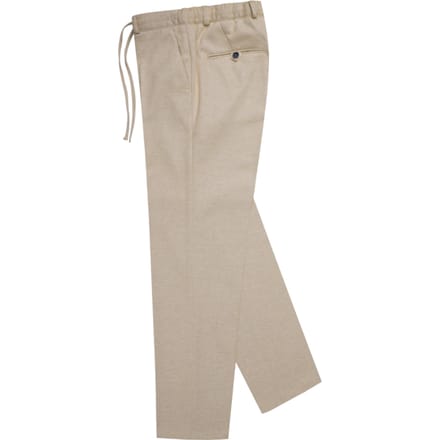 straight fit stoffen broek met bandplooien model 'Sparta'