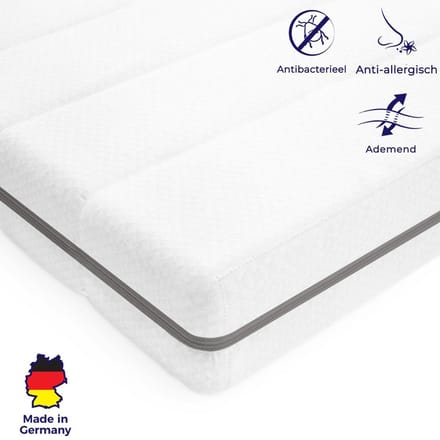 Topdekmatras - 140x200 - traagschuim - premium tijk - topper - 5 cm hoog