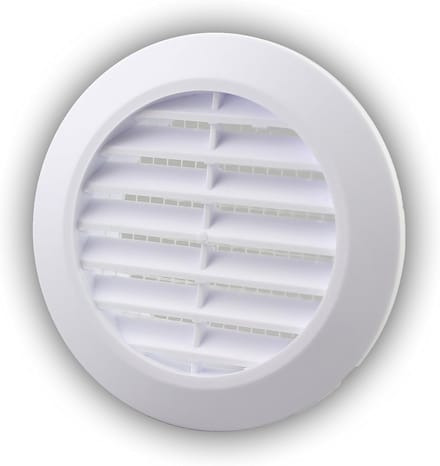 Rond Ventilatierooster 60mm met Insectennet - 10 Stuks