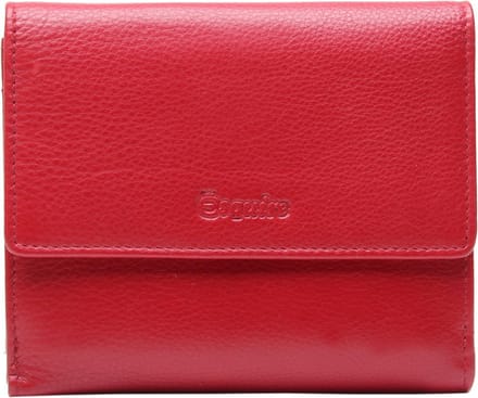 Esquire Leren Portemonnee Viktoria Wallet With Flap Red Donkerrood