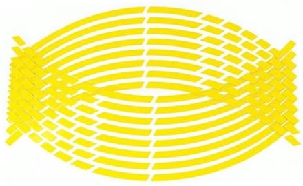Velgstriping - Motor Wiel Stickers - Velgstrips - Neon Geel