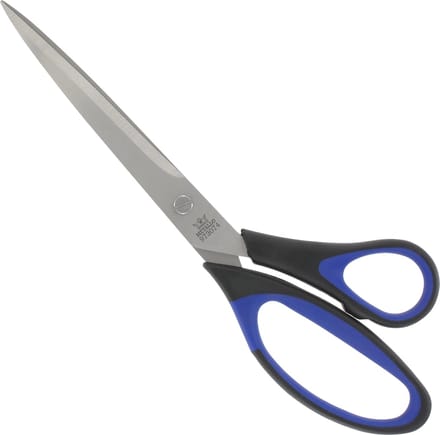 Metallo Lintschaar – RVS snijbladen – Softgrip – 250 mm – Zwart/Blauw