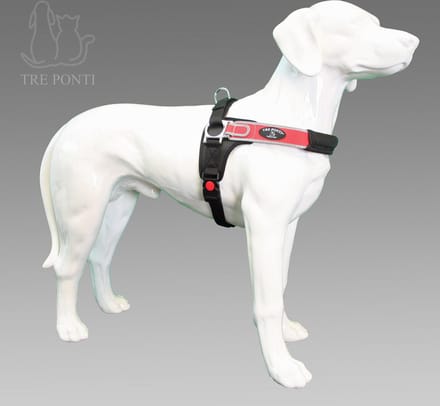 Tre Ponti Forza Tuig Rood&Reflecterend - Hondenharnas - 73 - 92 cm