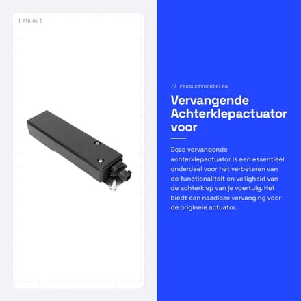 Dailygoods - Vervangende Achterklepactuator voor Kofferbak