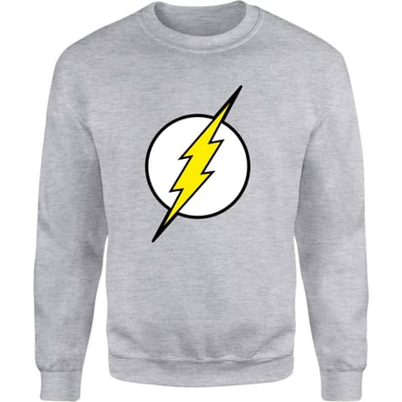 Justice League Flash Logo Sweatshirt - Grey - S