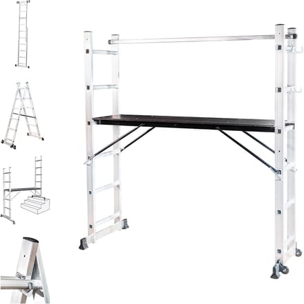 Multifunctionele Vouwladder met Platform voor Steigerwerkzaamheden