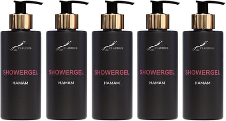 Showergel Hamam 300 ml - gouden pomp - 5 stuks