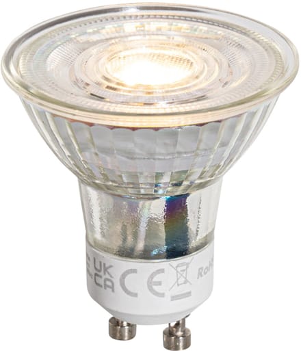 LUEDD GU10 50mm dimbare LED lamp helder 4.9W 500 lm 2700K