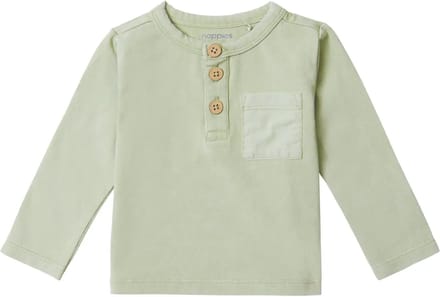 Noppies Boys Tee Brogden long sleeve Jongens T-shirt - Desert Sage - Maat 74