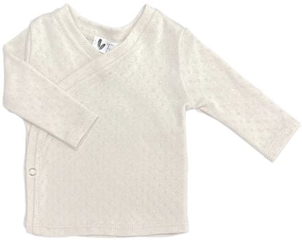 Overslagshirtje - Pointelle - Natural beige - maat 44