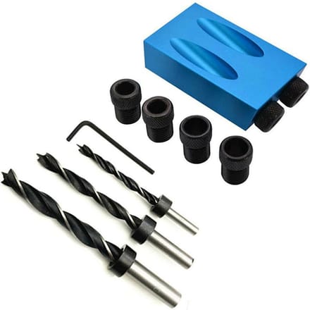 Doe-het-zelf Houtbewerking Pocket Hole Jig Boorset Snijgereedschap Schroefadapter Timmerman 1 Set