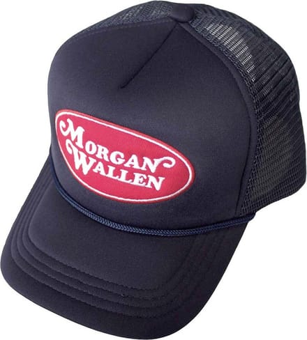 Morgan Wallen - Oval Logo Trucker pet - Donkerblauw