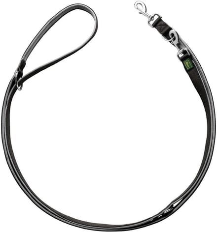 Verstelbare Hondenriem Neopreen 2.5 cm Breed Zwart Grijs