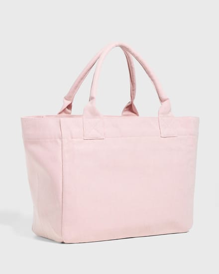Medium Trapeze Shopper Raspberry Print