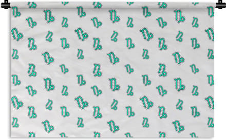 Wandkleed - Wanddoek - Steenbok - Design - Astrologie - 150x100 cm - Wandtapijt