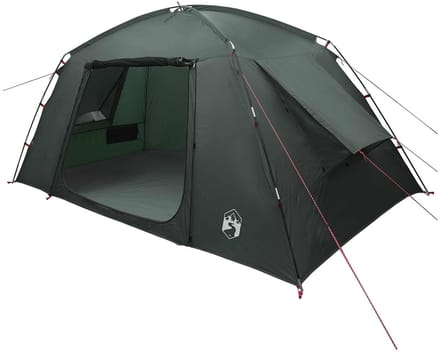 vidaXL - Huisje - Tent - 6-persoons - Leger - Groen - Polyester