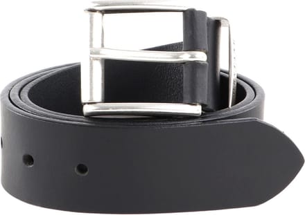 MUSTANG Leren Riem Leather Belt 40mm W105 Black Zwart