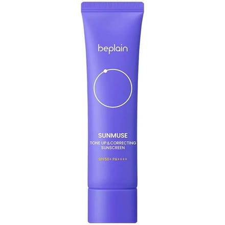 [beplain] Sunmuse Toon-up & Corrigerende Zonnecrème Dubbelpak (50ml x 2EA) - Paarse Basis blue