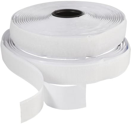 Creativ Company klittenband wit 20 mm 5 m zelfklevend haak en lus.