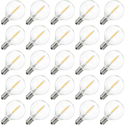 Tomshine A C230V Globe LED's G40-lamp 25 stuks E12-voetfitting IP44 waterbestendigheid Warm warme witte kleur
