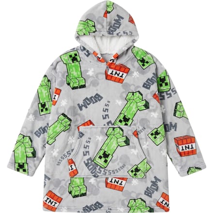 Minecraft Hoodie Fleece deken, Boom - Kind - One Size (7-14 jaar) - Polyester