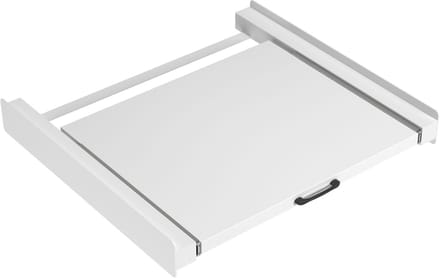 Tussenstuk Wasmachine & Droger met Uitschuifbare Plank XL – Wit - Bodo