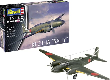 Revell Modelbouwpakket Vliegtuigen - 03797 Mitsubishi Ki-21-la -Sally- Plastic - 1:72 - Modelbouw